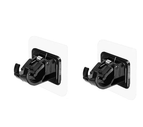 Nail-Free Adjustable Curtain Rod Brackets (Set of 2)