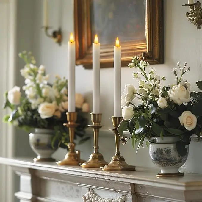 Atmospheric Rechargeable LED Candles with Remote Control & Timer