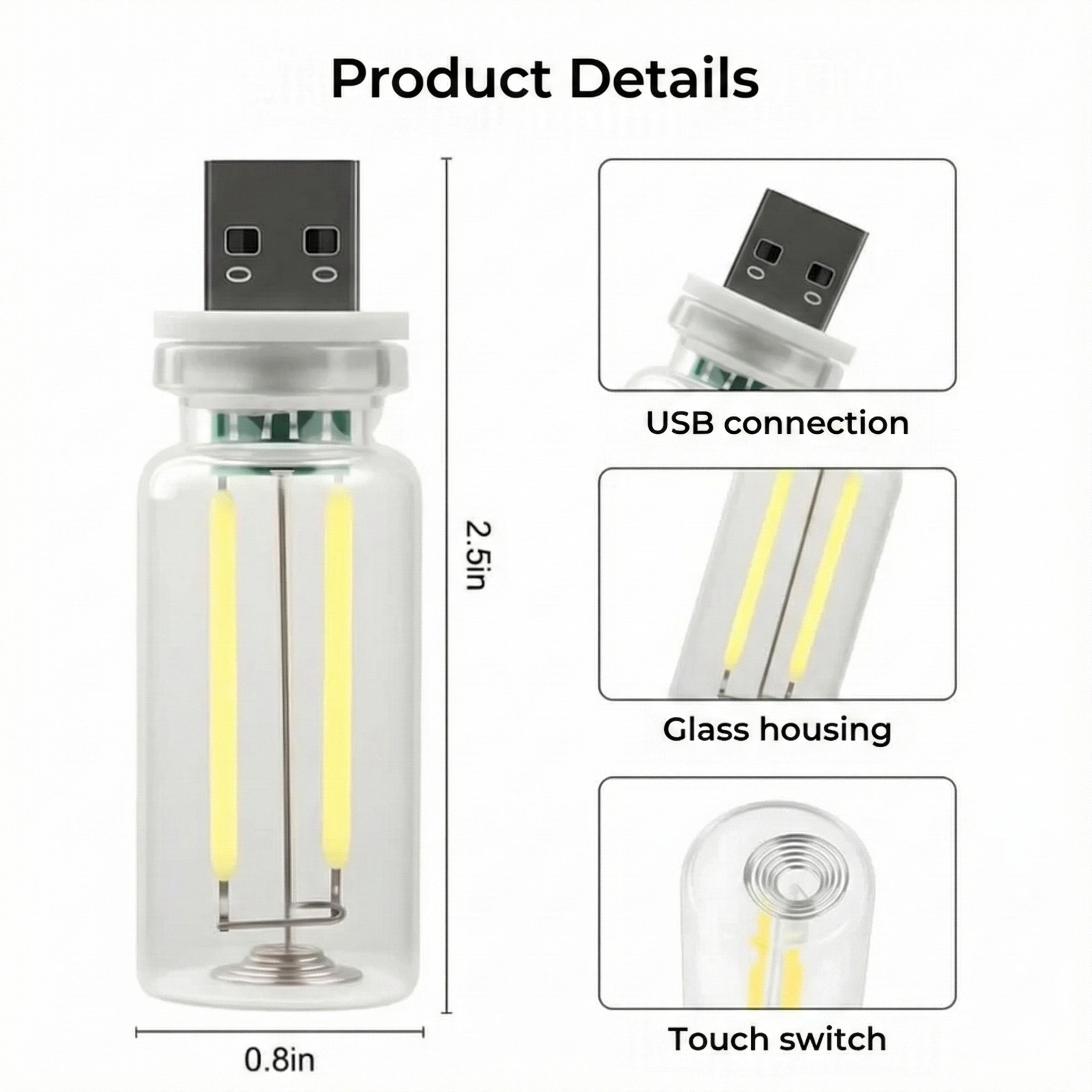 Auto USB LED Lamp