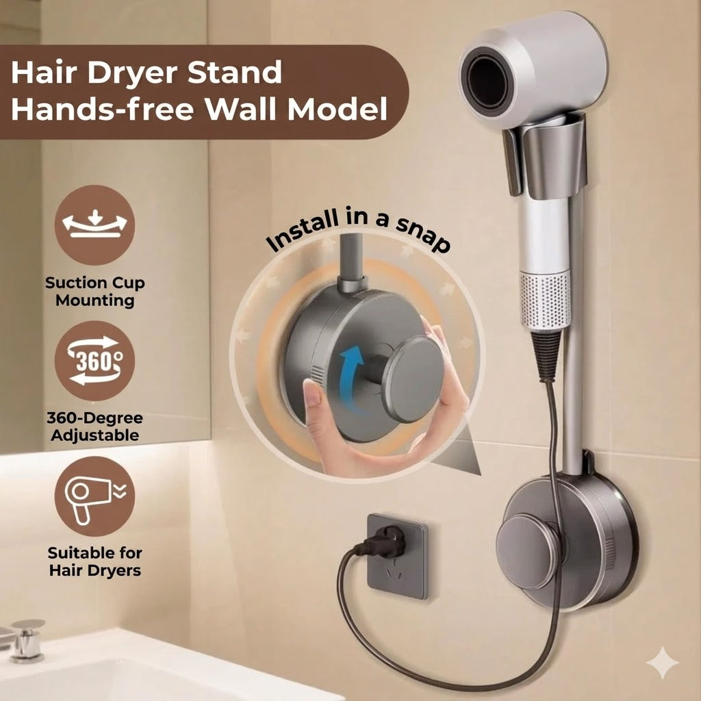 Hands-Free Hair Dryer Holder