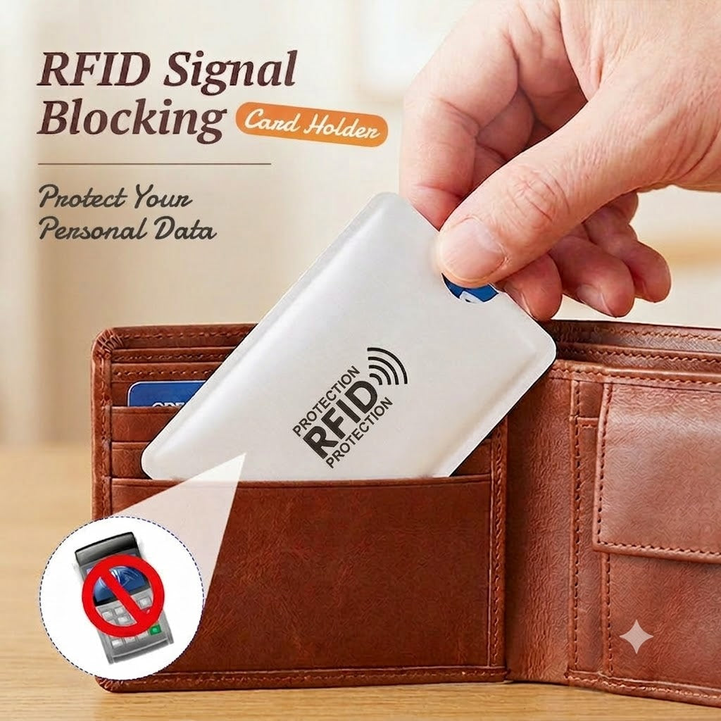 RFID Blocking Credit Card Sleeves / Anti-Skimming Credit Card Holders