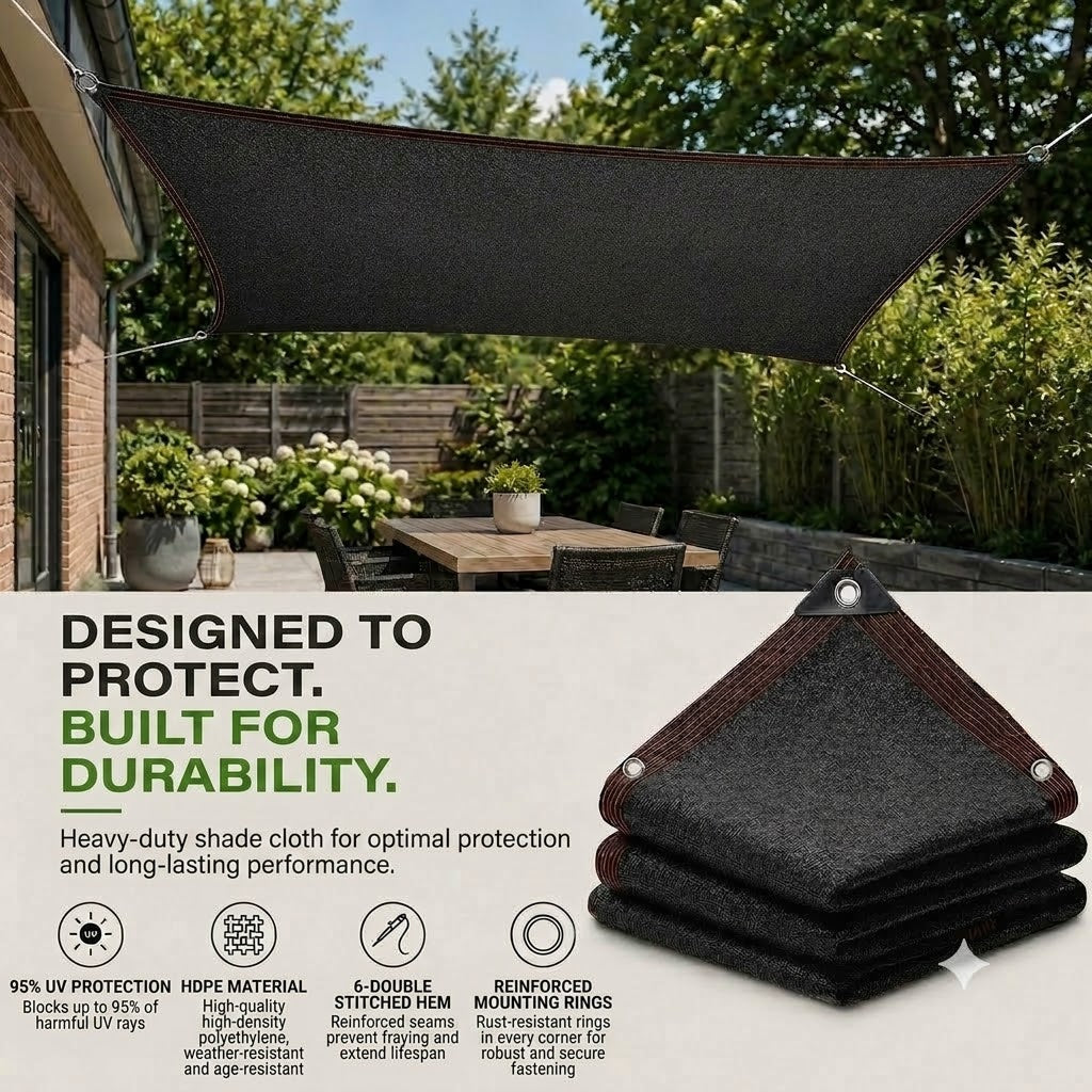 SunChill™ | Premium HDPE Shade Sail for Cool Shade and UV Protection