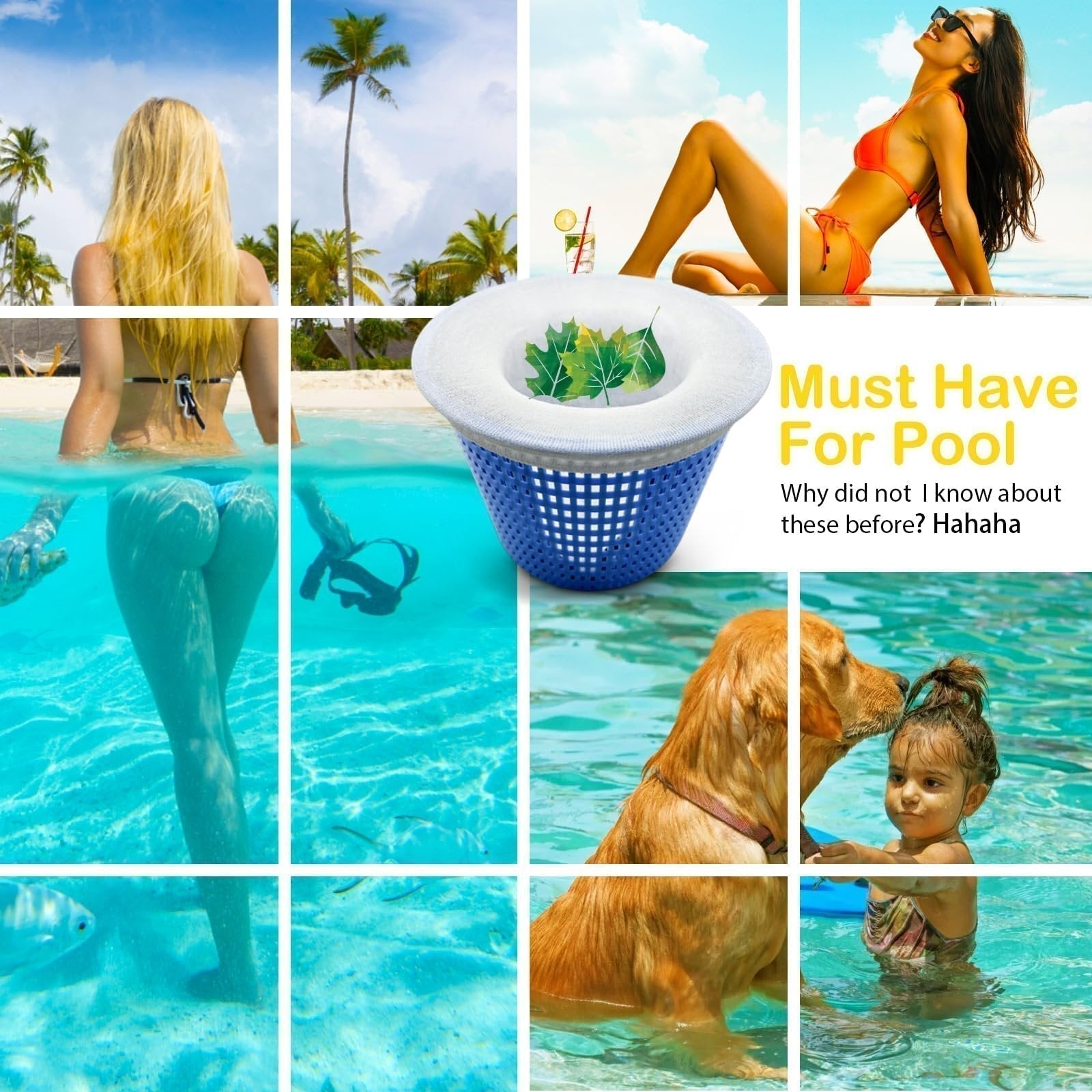 💥 🔥 Limited Time Offer: Buy 2 Get 1 Free! ✨ Pool Skimmer Basket Cleaning Set – Easy and Efficient Skimmer Cleaning (1 Set of 10 Pcs)