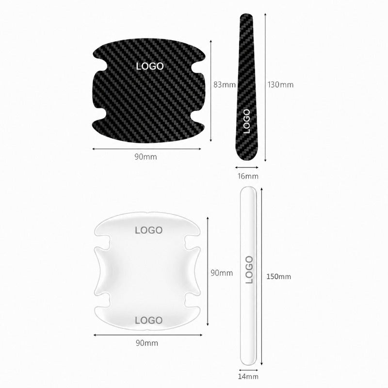 Car Door Handle Anti-Scratch Protective Film – 8-Pack Self-Adhesive Door Handle Protectors