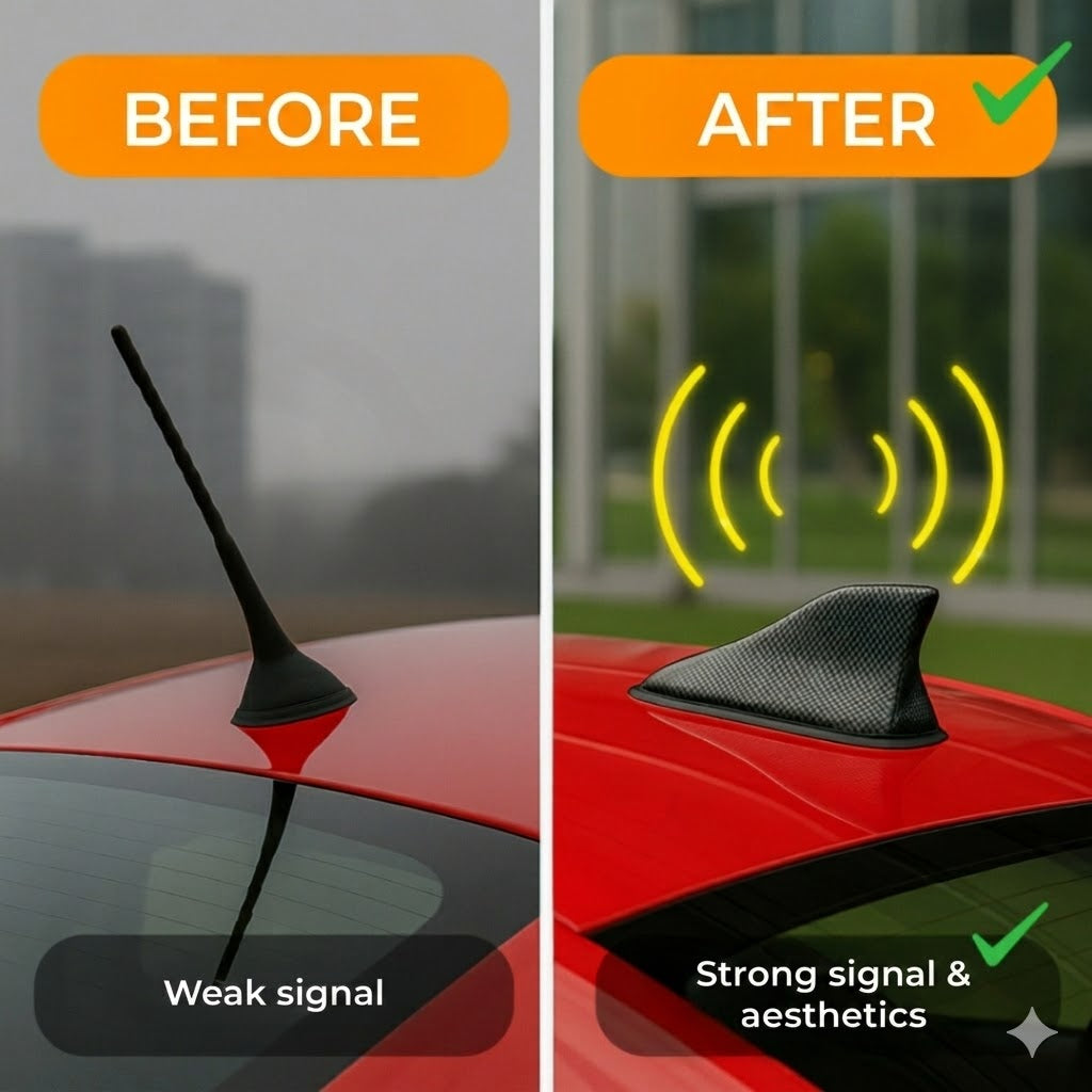 Shark Fin Car Antenna Amplifier - Improved Radio Reception