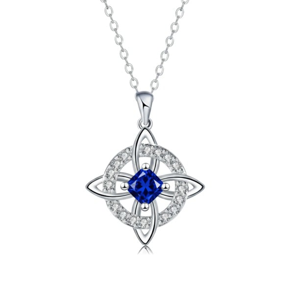 Mystical Witch's Knot Necklace with Birthstone