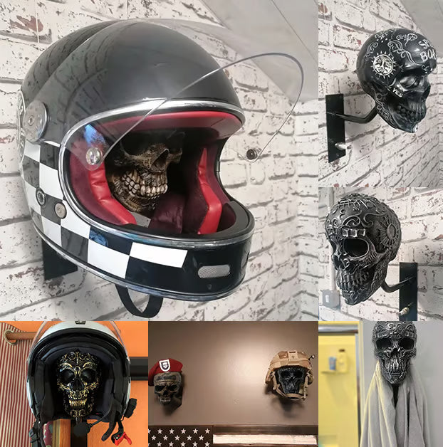 💀 SkullRack – Helmet and Jacket Holder