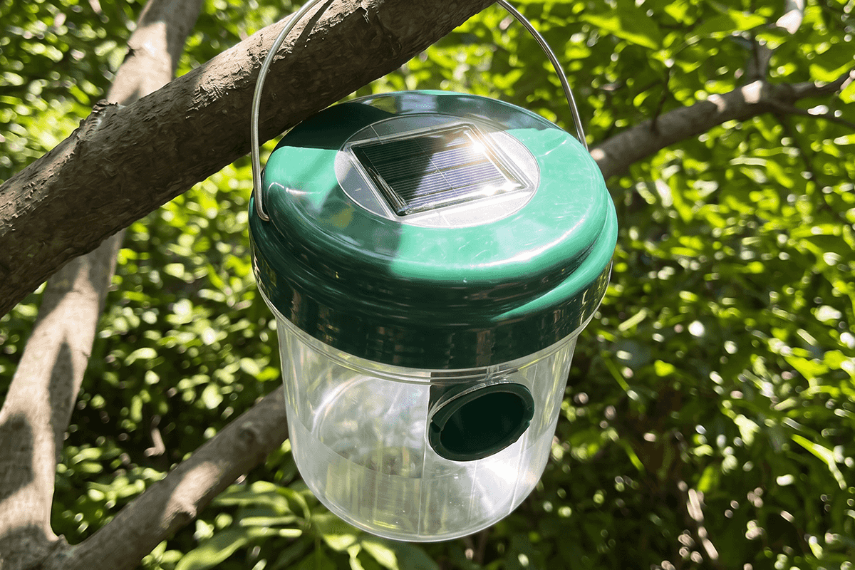 Solar Hanging Wasp Trap & Fly Catcher