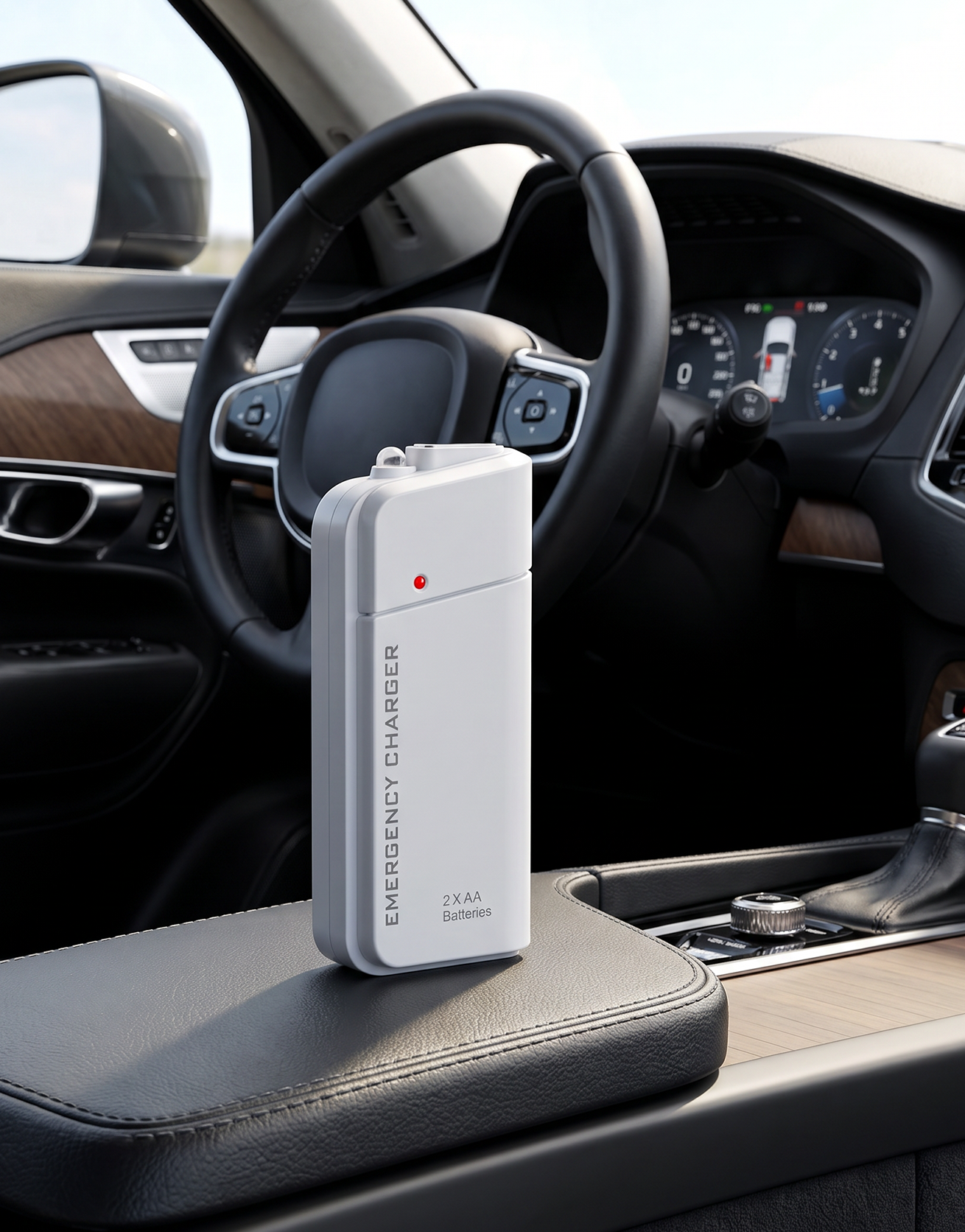 AA Battery Power Bank with LED Flashlight – Emergency Backup Power for Your Phone
