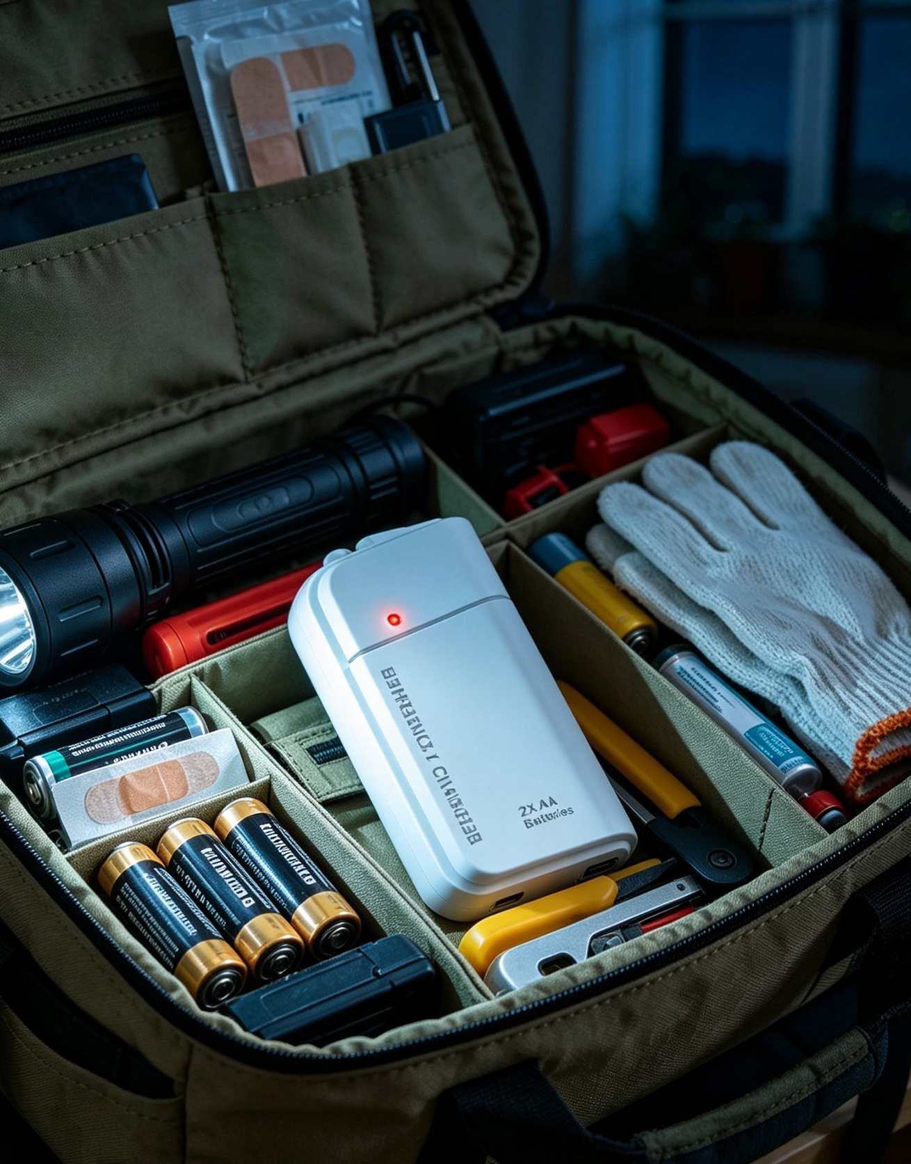 AA Battery Power Bank with LED Flashlight – Emergency Backup Power for Your Phone