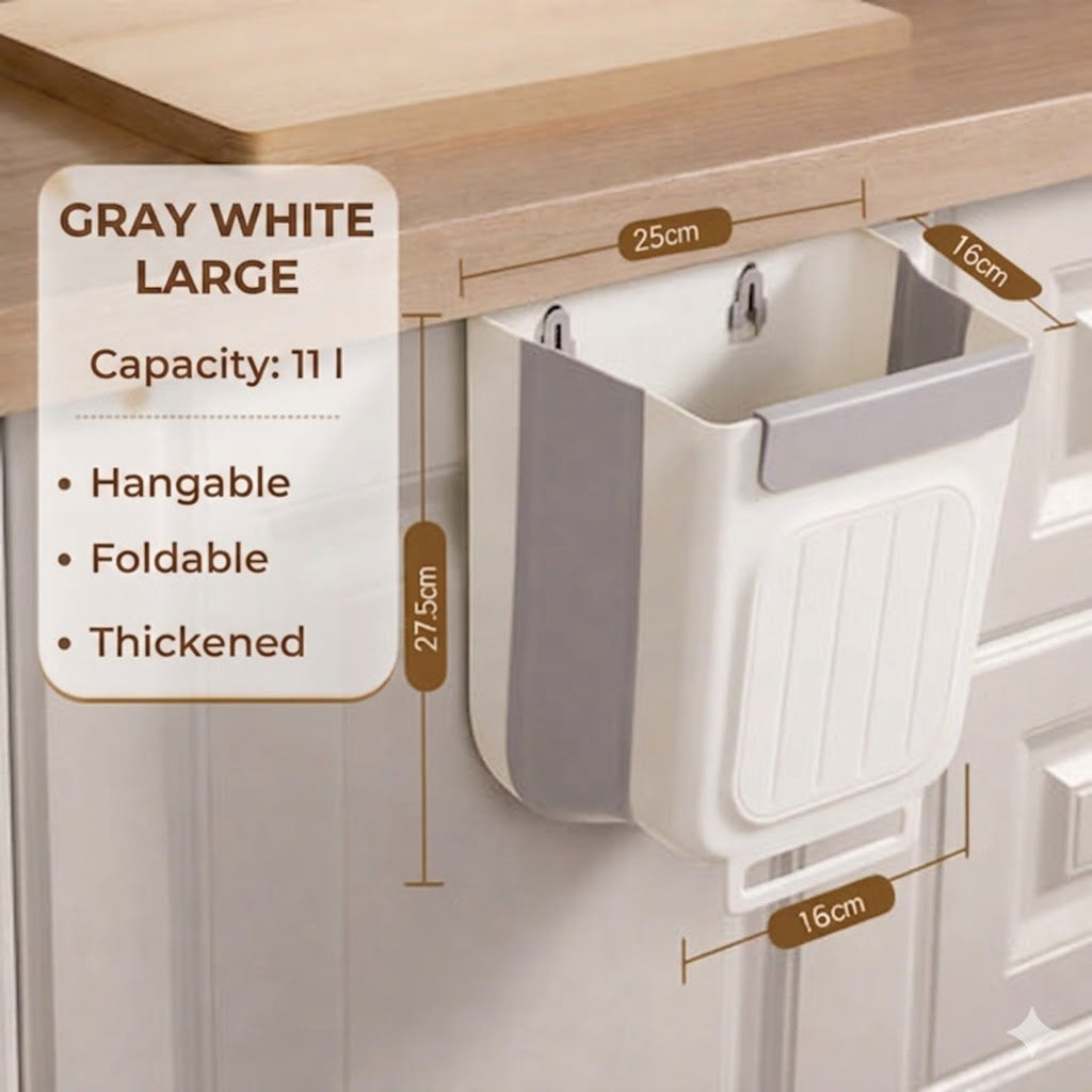 Space-Saving Collapsible Trash Can