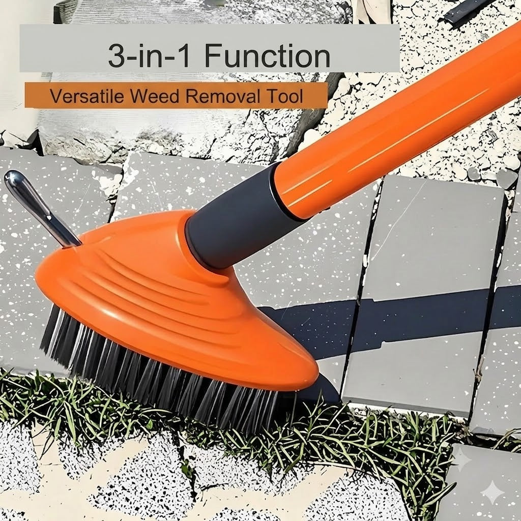 🧹Grout Brush Set for Tiles – 3-in-1 Garden Tool for Patio and Driveway
