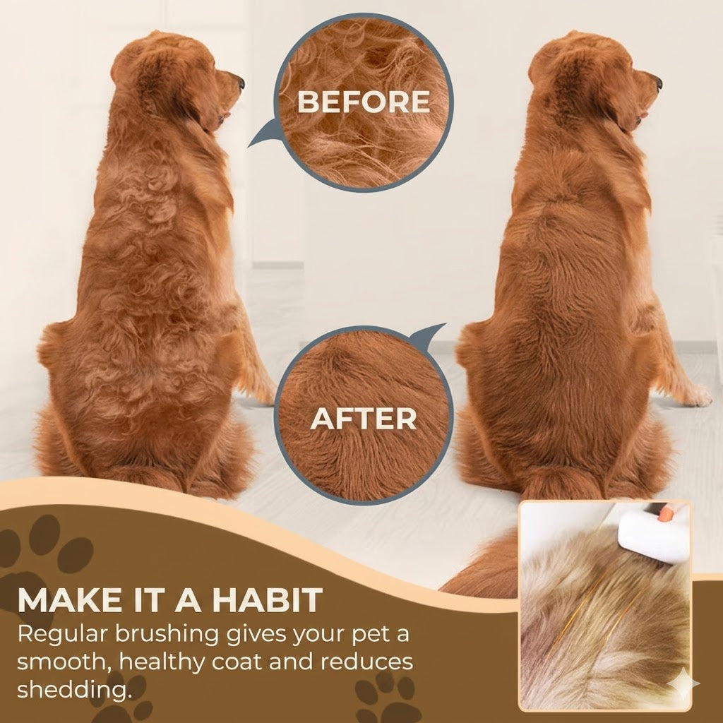 2-in-1 Pet Dematting Brush