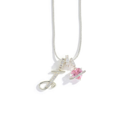 Elegant necklace with a heart pendant