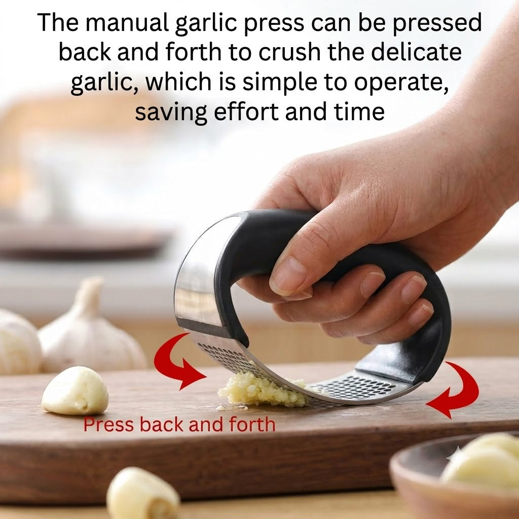 Garlic Press: Portable Stainless Steel Garlic Press