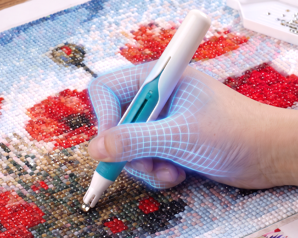 💎 Automatic Diamond Painting Pen & Shaker Tray Set ✨