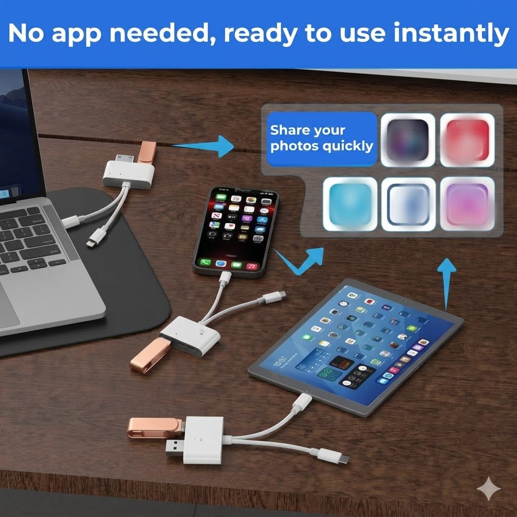 5-in-1 Memory Card Reader