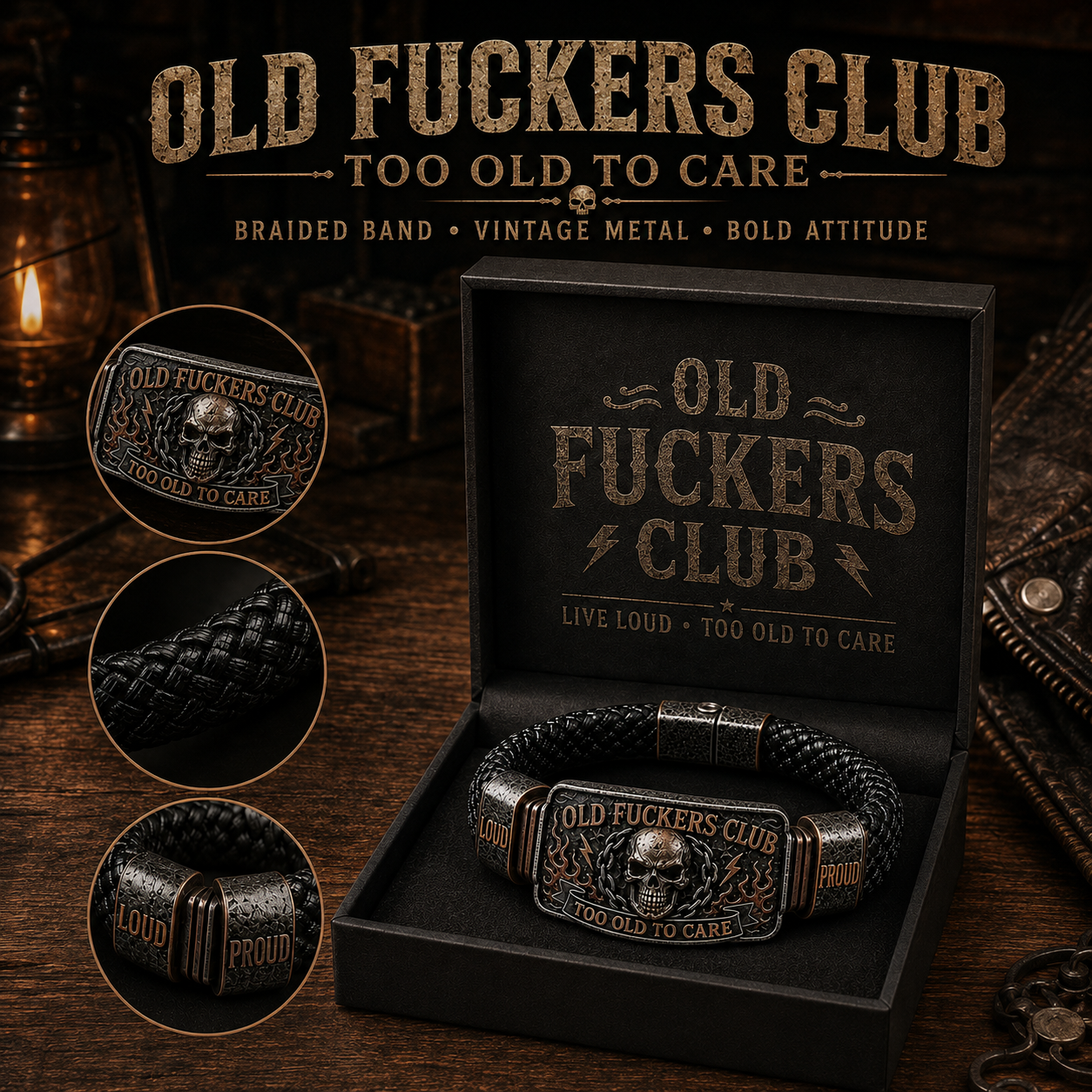 ☠️ Old Guys Club & Wild & Free 🪓 | 2026 Limited Edition Vintage Bracelet