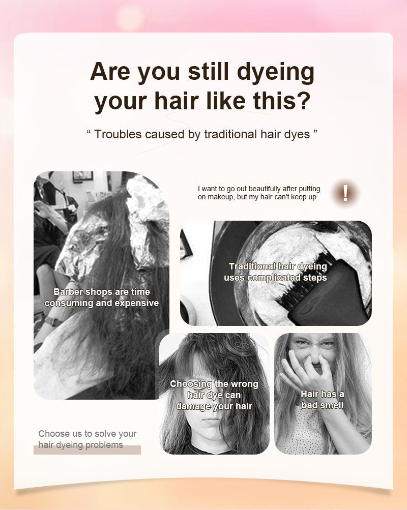 Plant-Based Hair Dye with Built-In Comb