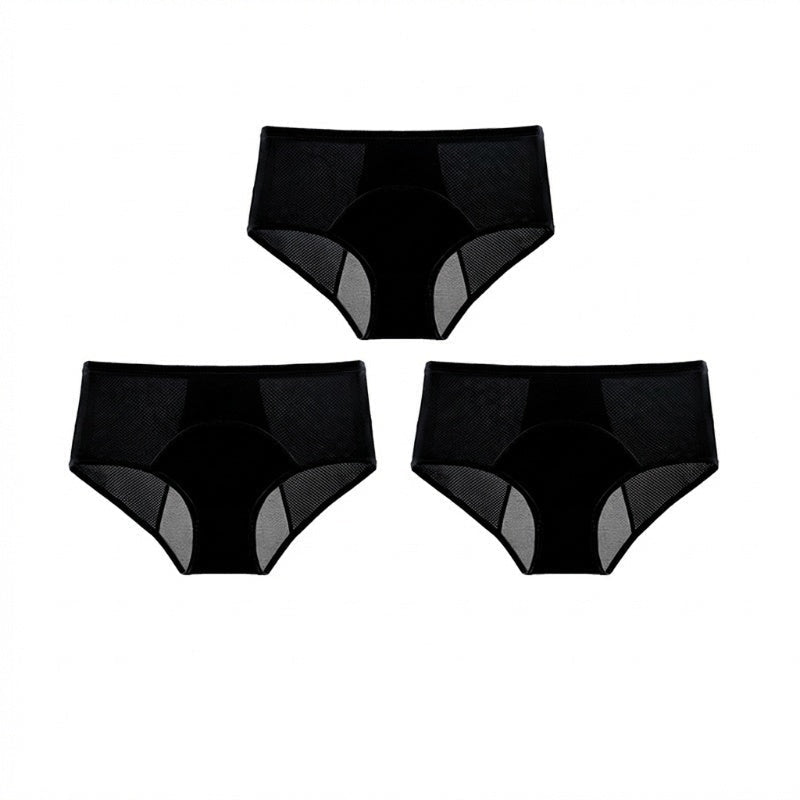 High-Waisted Leakproof Period Underwear with Front and Back Protection – Effective Side-Leakage Prevention