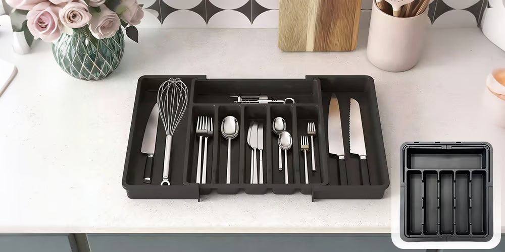Expandable Cutlery Tray for Kitchen Drawer