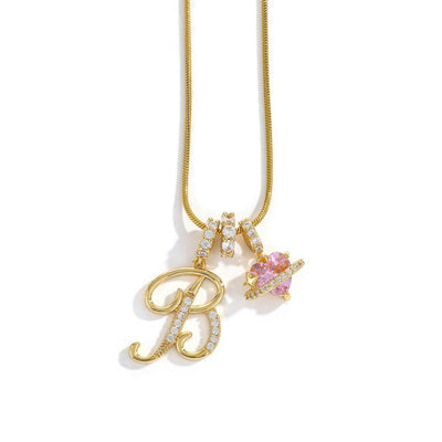 Elegant necklace with a heart pendant