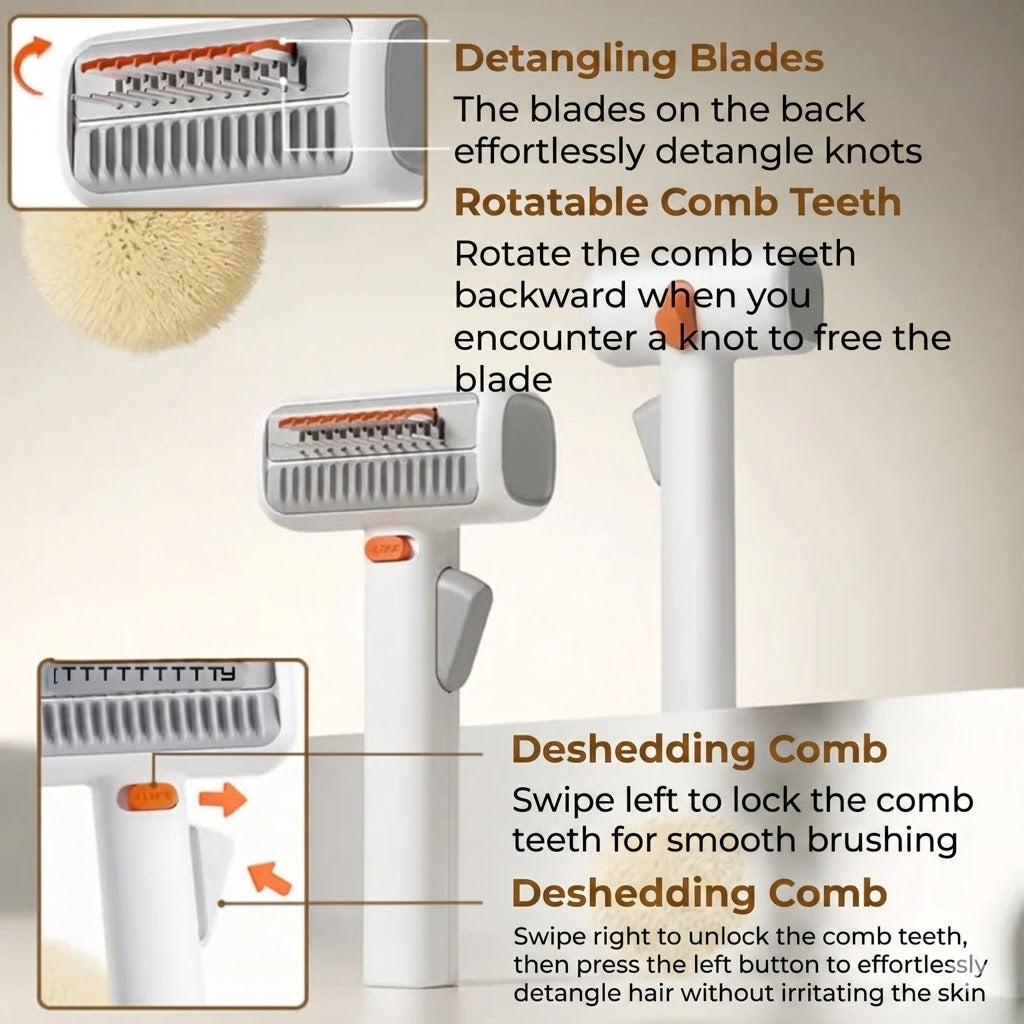 2-in-1 Pet Dematting Brush