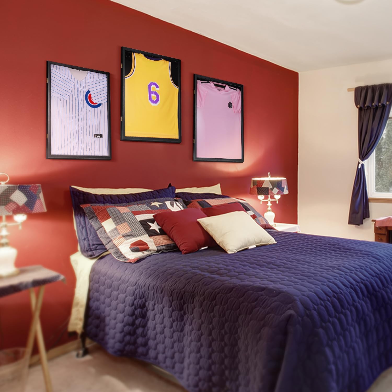 Wooden Shirt Display Frame with Magnetic Closure