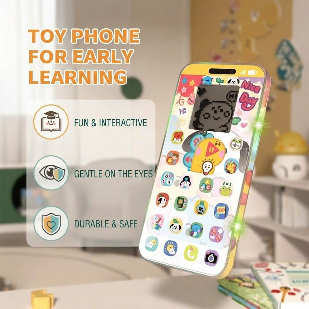 🔥📢 50% OFF📱 Kids' Learning Smartphone | Play & Learn, Eye-Friendly Design – The Ideal Choice for Early Education ✨👶
