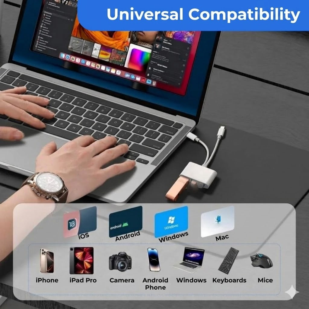 5-in-1 Memory Card Reader