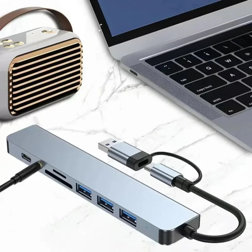 8-in-2 USB-hub