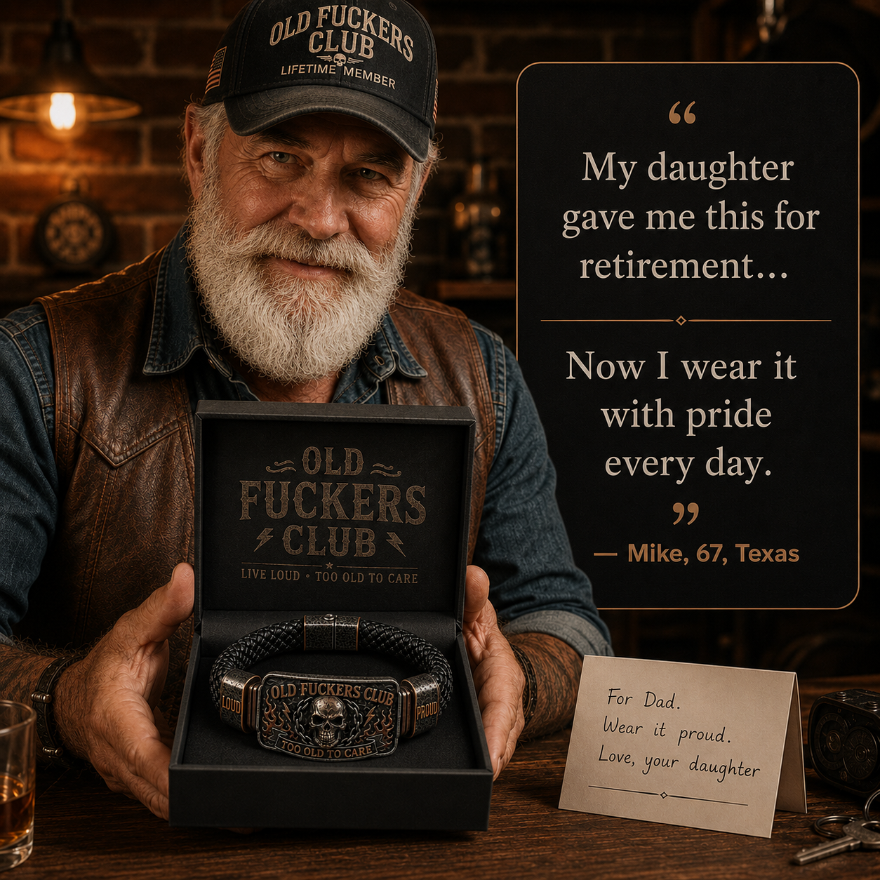 ☠️ Old Guys Club & Wild & Free 🪓 | 2026 Limited Edition Vintage Bracelet