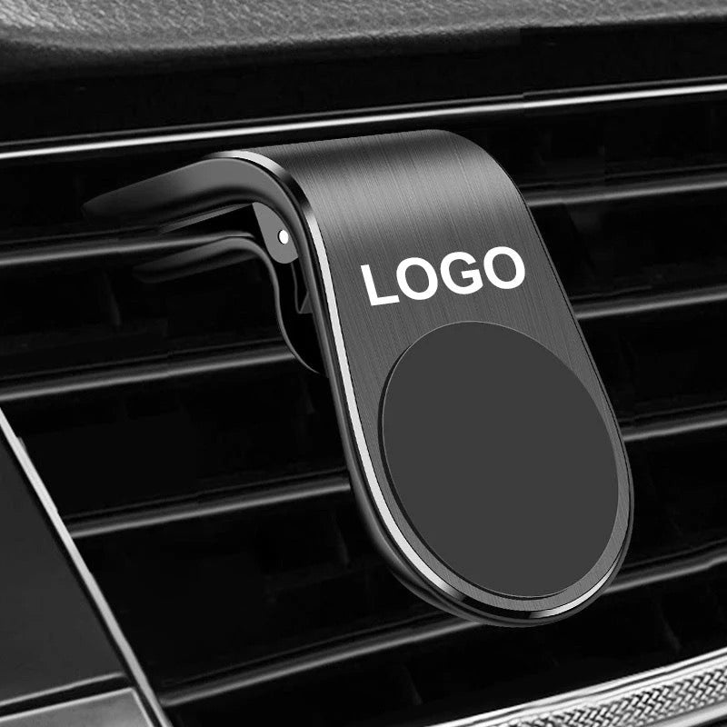 MagSafe Car Phone Holder with Logo / Magnetic Phone Mount with Emblem