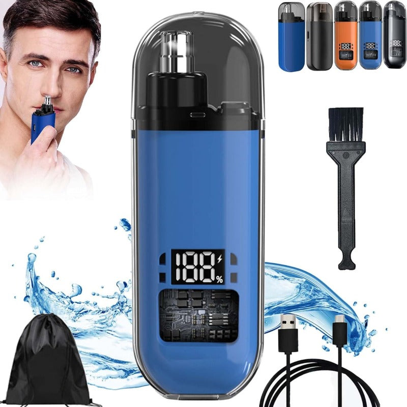 Nose & Ear Hair Trimmer - USB-C Rechargeable (Waterproof & Painless)