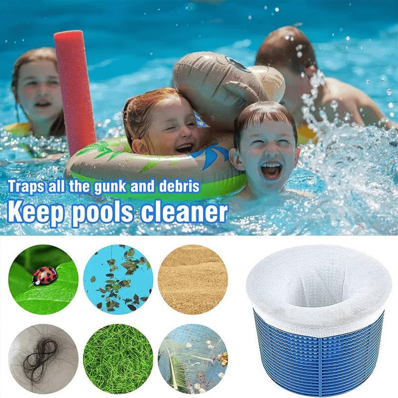 💥 🔥 Limited Time Offer: Buy 2 Get 1 Free! ✨ Pool Skimmer Basket Cleaning Set – Easy and Efficient Skimmer Cleaning (1 Set of 10 Pcs)