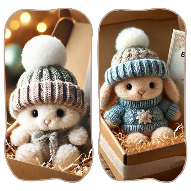 Handmade Mini Bunny Plushies - Cute Easter Gift & Decoration