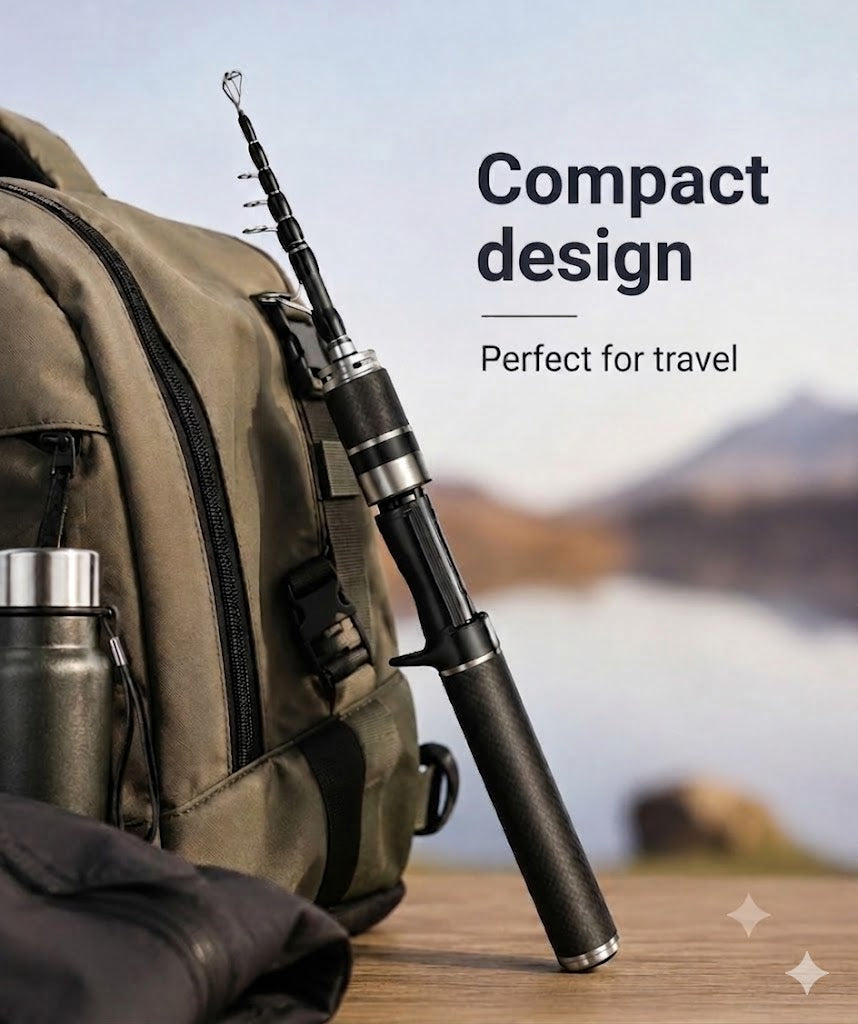 Carbon Fiber Pocket Fishing Rod: Telescopic Fishing Rod
