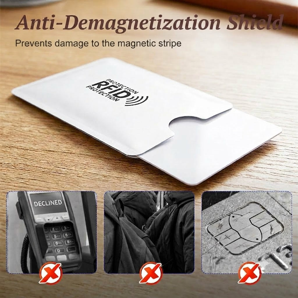RFID Blocking Credit Card Sleeves / Anti-Skimming Credit Card Holders