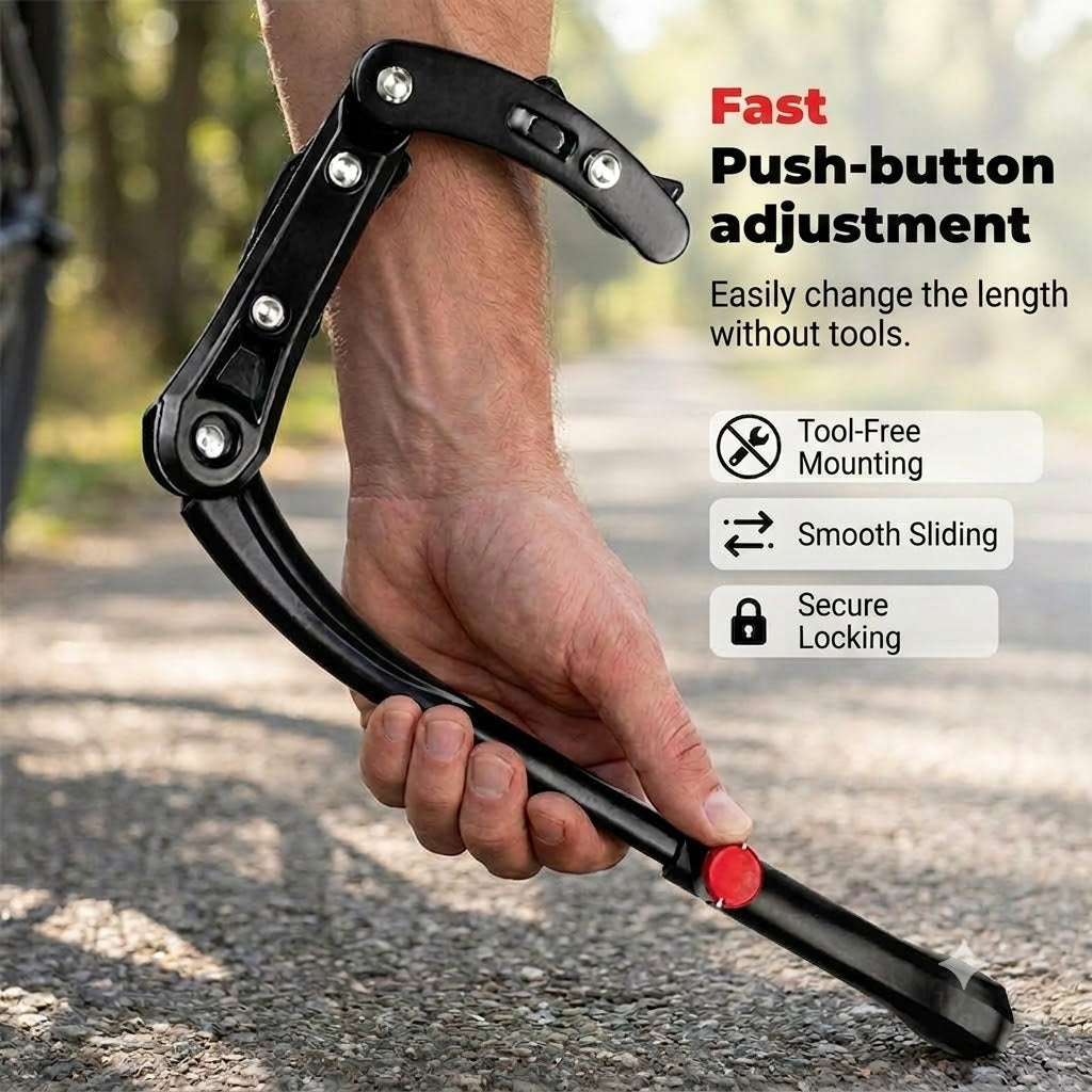 🚲 Adjustable Bike Kickstand | Suitable for 24-29 Inch Bicycles