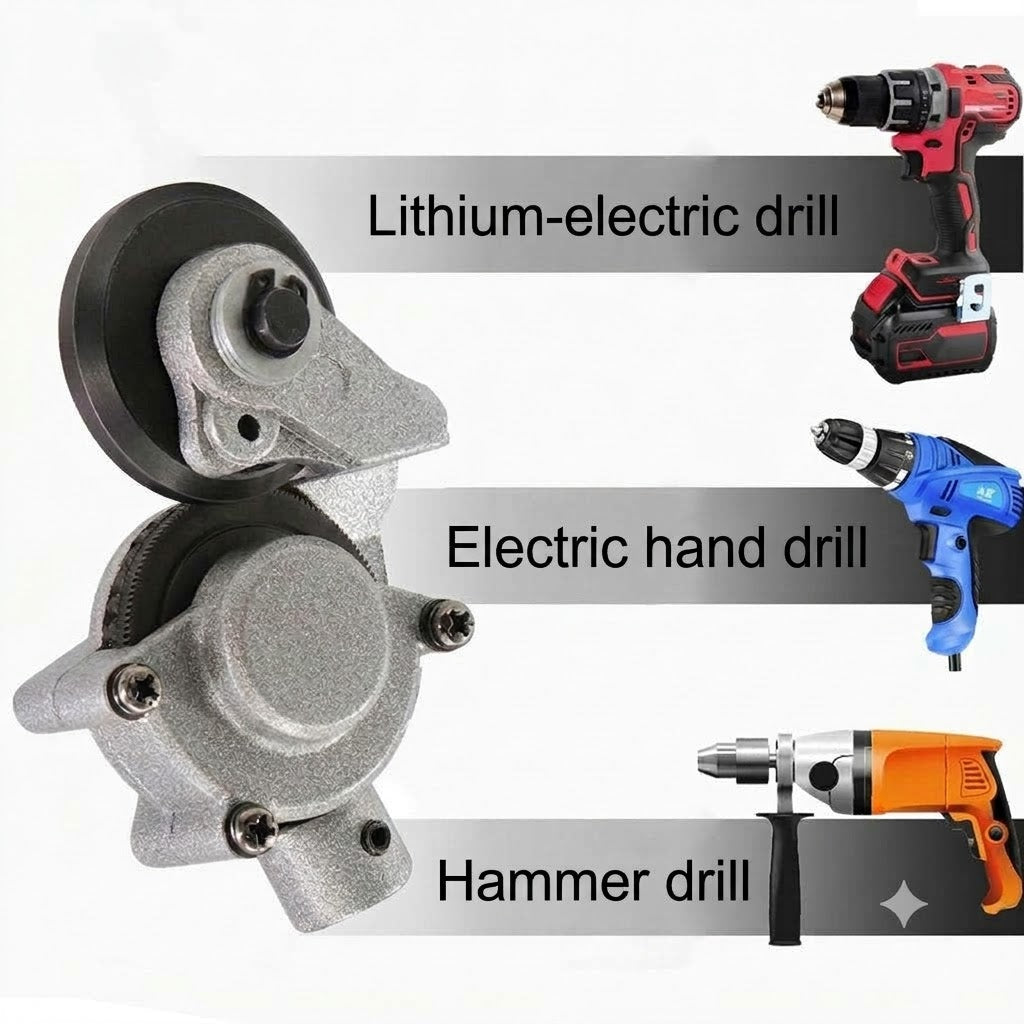 Drill Sheet Metal Cutter Attachment – Electric Metal Shears and Plate Nibbler
