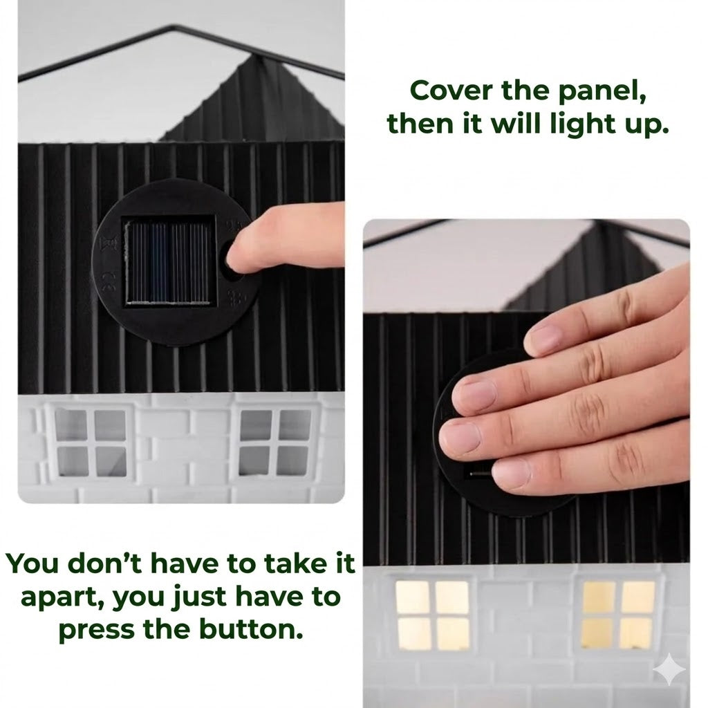🕊️ Solar-Powered Birdhouse - Automatic Lighting