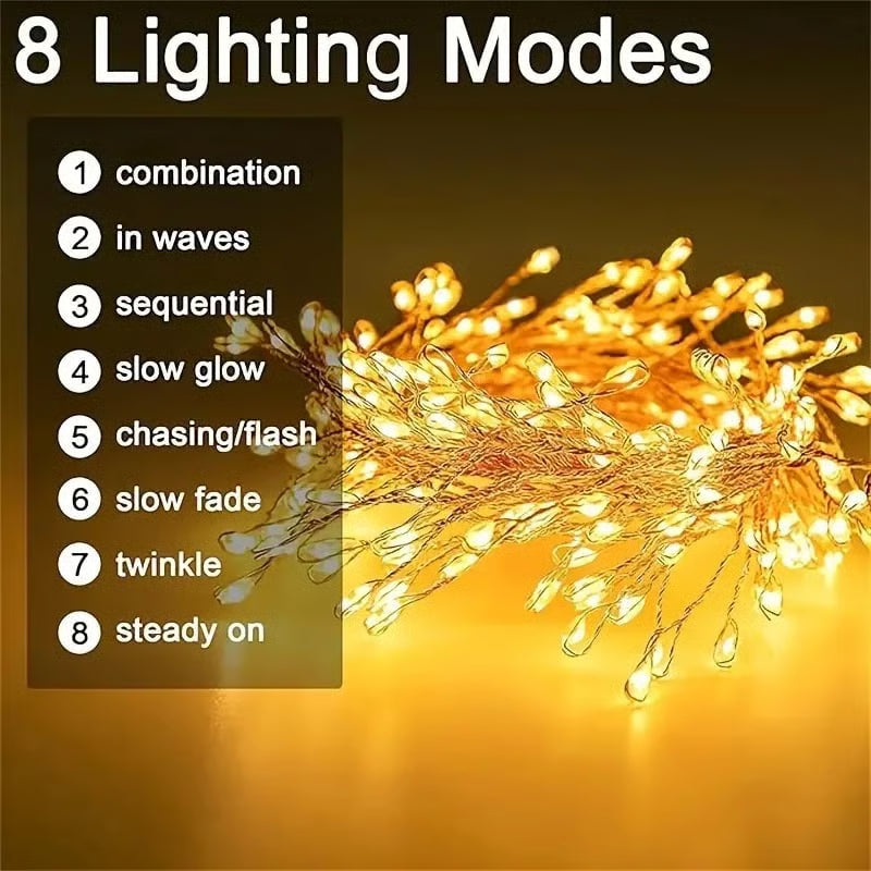 LED Copper Wire Cluster Fairy Lights