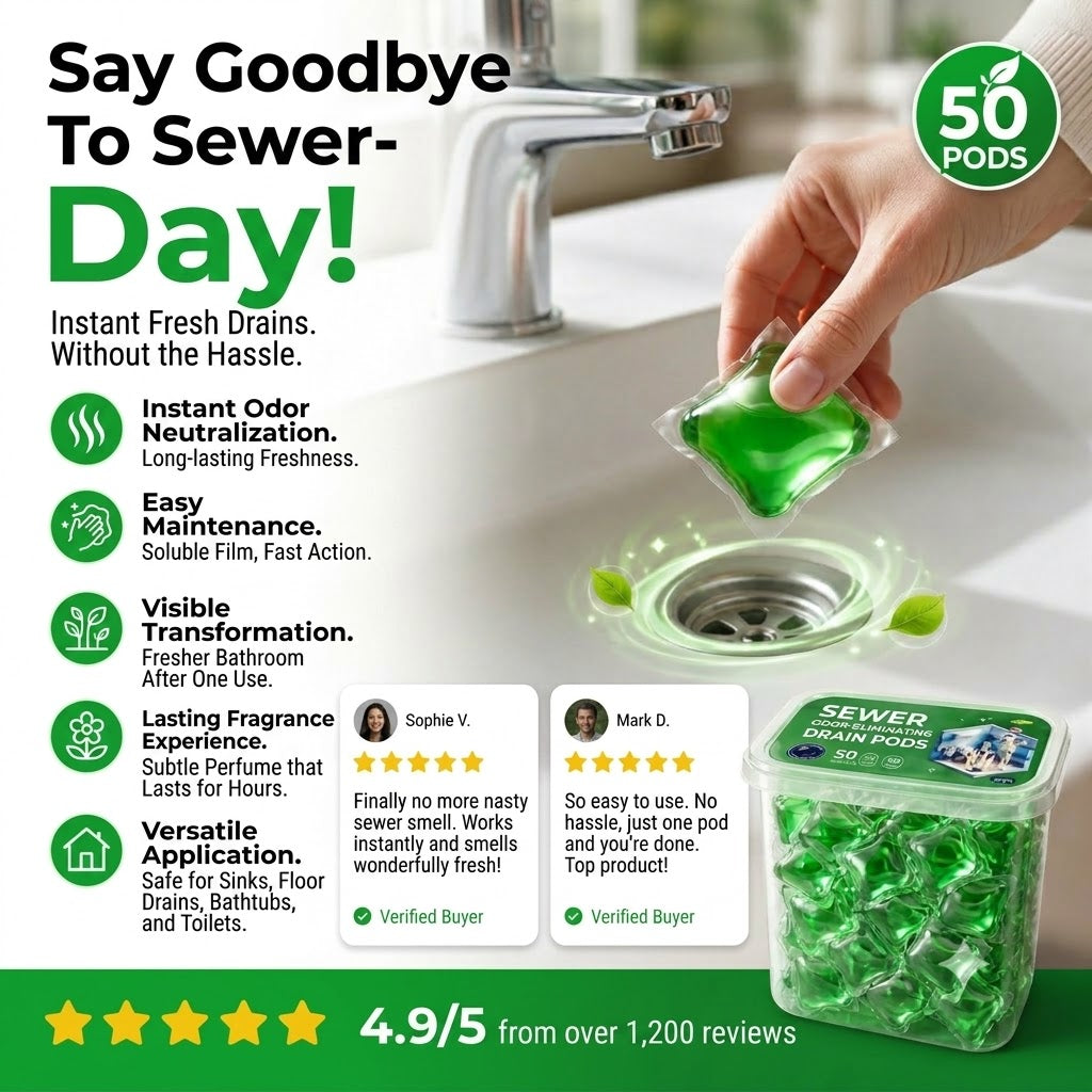 Cleaning & Deodorizing Tablets for Drain Pipes