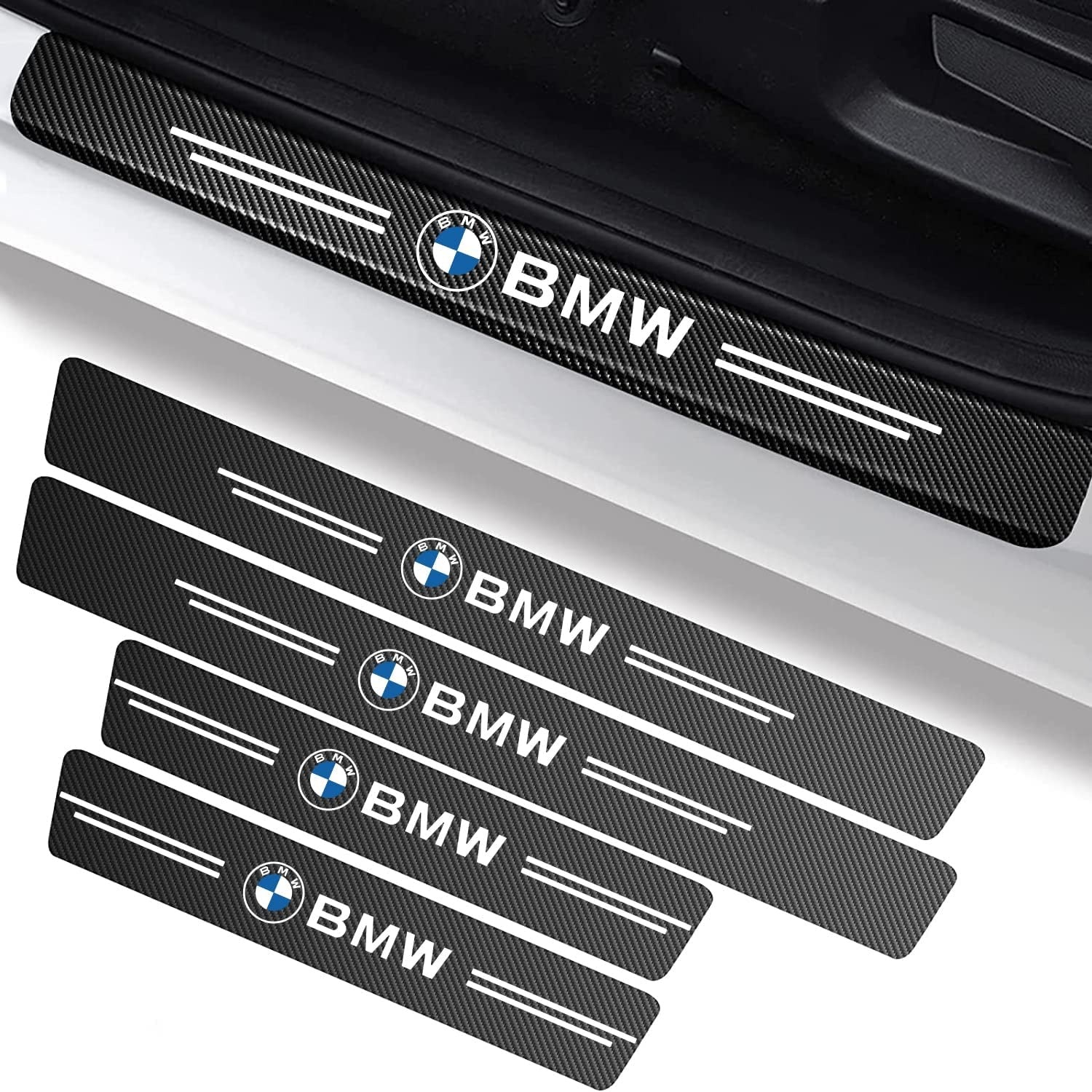 🚗 Car Logo Door Sticker: 1 Set (4 Doors)