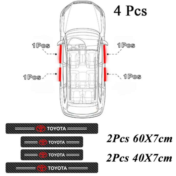 🚗 Car Logo Door Sticker: 1 Set (4 Doors)