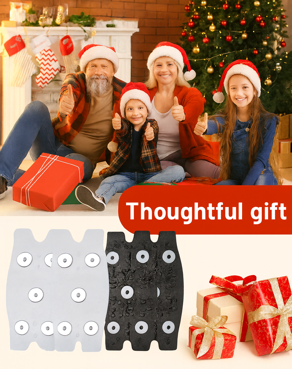 Anti-Slip Shoe Spikes with 5 Studs