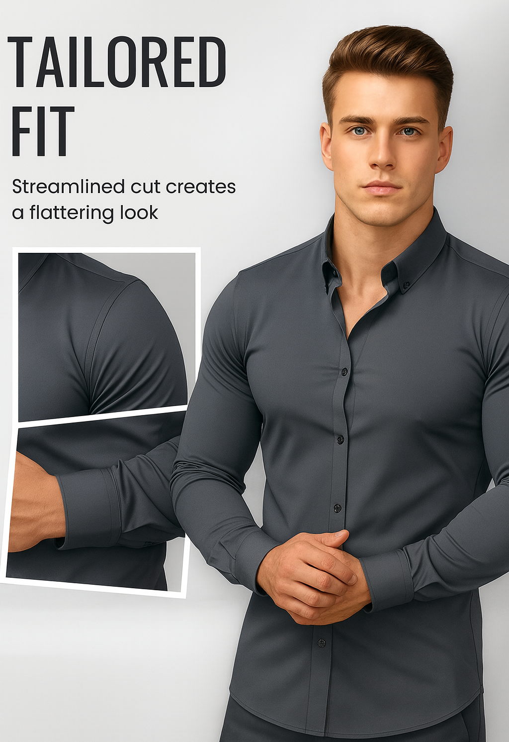Solid Men’s Long-Sleeve Shirt