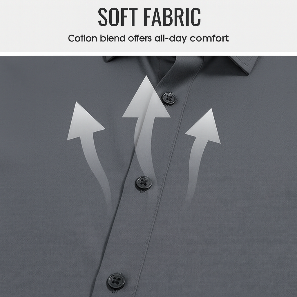 Solid Men’s Long-Sleeve Shirt