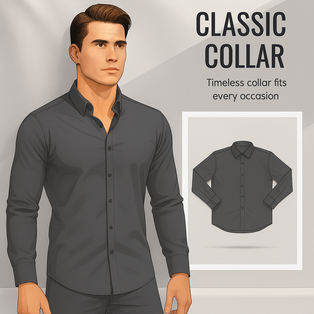 Solid Men’s Long-Sleeve Shirt