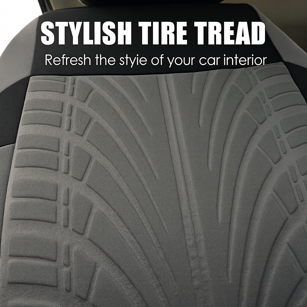 Tough Car Seat Cover Set (Tire-Tread Look)